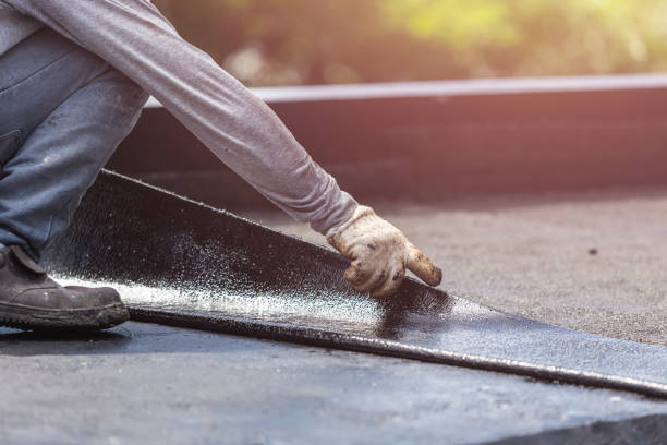 Professional Emergency Waterproofing technician working in Russia, OH